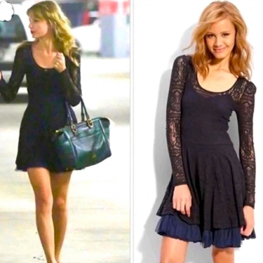 Free People Victorian Loves Lace Dress XS Tulle Hem